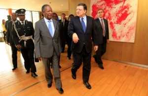 Sata with  Mr. Jose Manuel Barroso, President of the European Commission at Berlaymont Building in Brussels