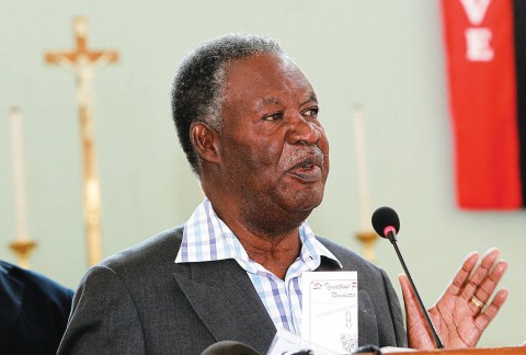 Sata speaks at St Ignatius Catholic Church in Lusaka