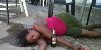 zambian drunk woman