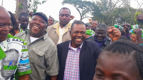 Kabimba With Northern Province Minister Freedom Sikazwe and other members and leaders of our party yesterday in Luwingu