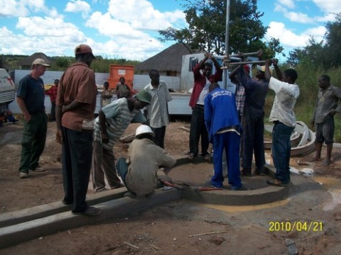 Kaniki was the place. On April 26 the borehole was completed, providing clean water to hundreds of people in the community