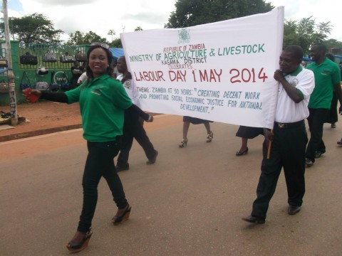 March past – Ministry of Agriculture — in Kasama, Zambia. | Lusaka Voice
