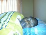 Nga bamudala wandi bamonekashani nganabalala. (What about my big man? How does he look when sleeping?) Anyway just remember that he said he was more handsome than RB