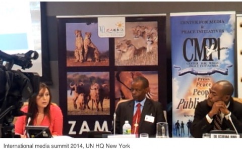 The Minister was speaking at a panel discussion organised by the Zambian Mission to UN and the Centre for Media and Peace Initiatives (CMPI) under the theme reconstruction of Journalism; Credibility and Identity Crises in the Fourth Estate.