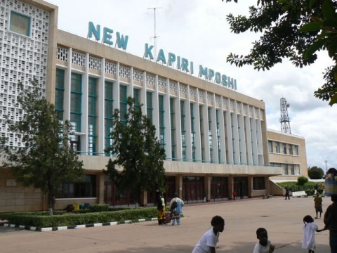 The Kapiri Mposhi station is the end of the line for the train (The Tazara)