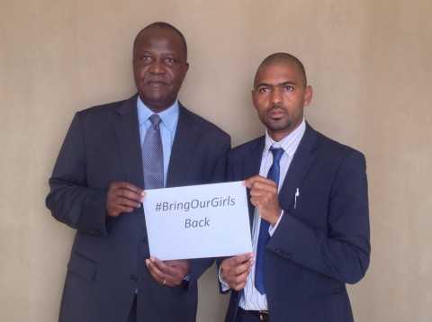 The campaign for the release of the more than 200 girls abducted by Boko Haram in Nigeria keeps spreading MMD Chipangali MP Vincent Mwale with his Lunte counterpart Felix Mutati.