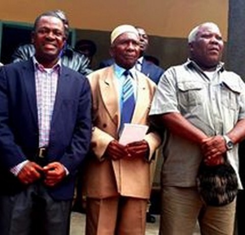 Wynter M. Kabimba With Chief Chipalo (centre) in Luwingu