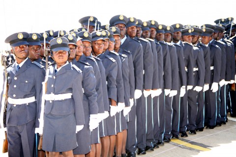 ZAF commissioning Parade in Livingstone on May 9,2014 -Picture by THOMAS NSAMA