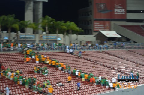 Chipolopolo Supporters - Japan vs. Zambia | Raymond James Stadium