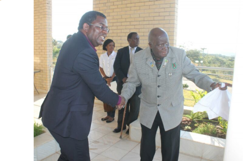 Dr Chibumba bidding farewell to Dr Kaunda