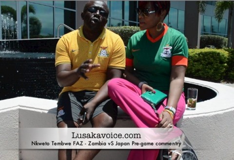 Nkweto Tembwe FAZ - Zambia Vs Japan Pre-game commentry