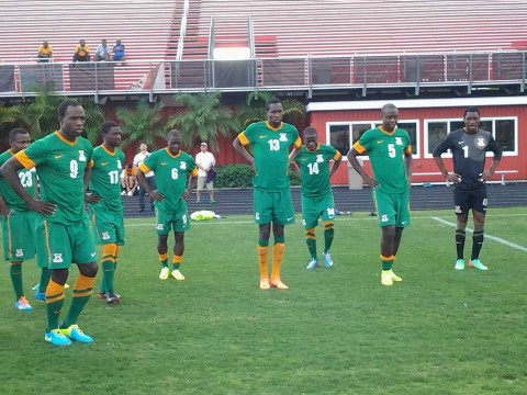 The Chipolopolo have had their first training session in America at the Papin stadium in Tampa.