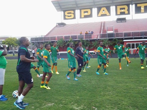 The Chipolopolo have had their first training session in America at the Papin stadium in Tampa.