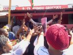 UPND receiving defectors from PF and MMD at their Office in Kasama Chikumanino Market ( 25 June,2014)