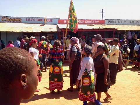 UPND receiving defectors from PF and MMD at their Office in Kasama Chikumanino Market ( 25 June,2014)-