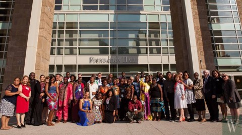 Washington Fellows from other African countries and the some members of the faculty at Wagner College