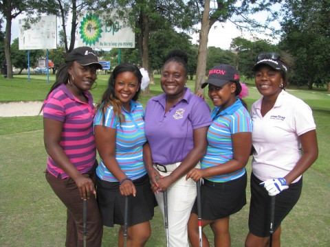 Zambia Ladies Golf Union president, Moona Mwila, with the some of the Zambia amateurs. From left to right- Kaela Mulenga, Melissa Nawa, Moona Mwila, Tina Nawa and Lorna Mwenda. Photo Credit- WGSA Zambia Ladies Golf Union president, Moona Mwila, with the some of the Zambia amateurs. From left to right- Kaela Mulenga, Melissa Nawa, Moona Mwila, Tina Nawa and Lorna Mwenda. Photo Credit- WGSA