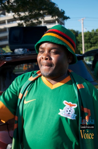 Zambia Vs Japan - Chipolopolo FANS outside stadium Party 