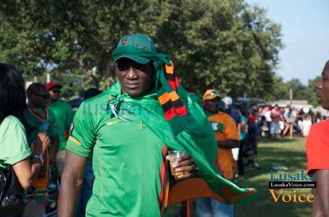 Zambia Vs Japan - Chipolopolo FANS outside stadium Party 