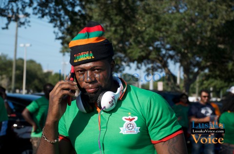 Zambia Vs Japan - Chipolopolo FANS outside stadium Party 