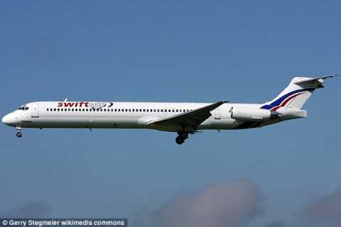 Air navigation services lost track of a Swiftair MD-83 passenger plane (like one above) carrying 110 passengers and six crew members after it disappeared off the radar on its way to Algiers