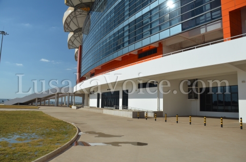 Press entrance to the National Heroes Stadium