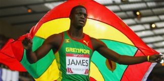 Grenada's Kirani James smashes 400m record