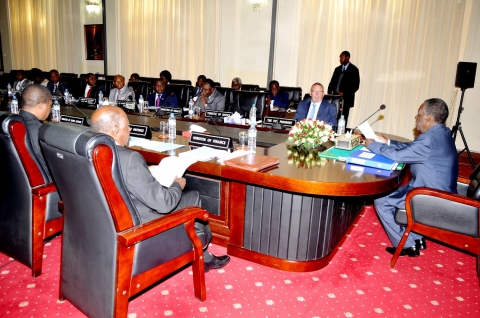 President Sata addresses Cabinet meeting