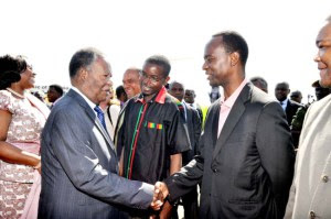 President Sata with son Mulenga