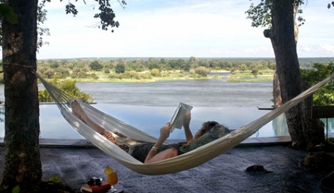 Relaxing whilst reading a good book at The River Club (Dana Allen)