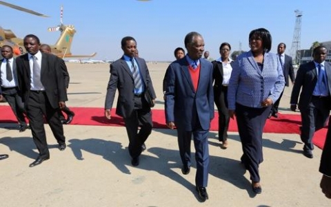Sata visiting Son in South Africa