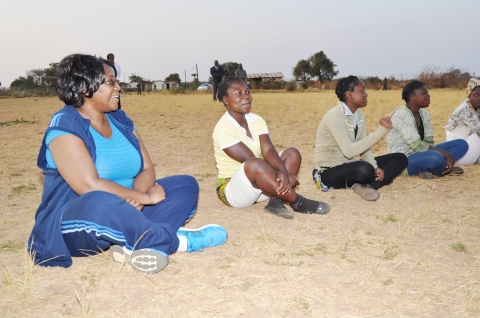 Dr Kaseba  during the Teachers/Community Leaders/Pupils Mentorship Training Camp at Chinsali Girls Secondary School.