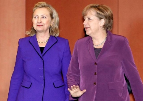 Hillary Clinton, Angela Merkel