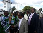 Kabimba Shaking hands with PF officials before I left Kasama this afternoon