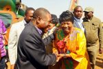 Mr Kabimba with Hon. Susan Kawandami in Kaoma for the Kazanga ceremony
