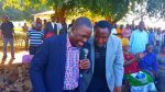 Mr Kabimba with With Sinazongwe Member of Parliament and Western Province Minister Richwell Siamunene