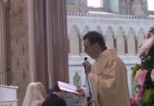 Singing priest's Hallelujah wows wedding guests