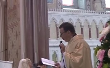 Singing priest's Hallelujah wows wedding guests