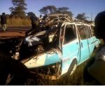 The Toyota Hiace Minibus registration number AOB 386 overturned on the Luanshya Mpongwe road with two passengers dying on the spot while three died at the hospital.