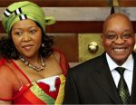 Jacob Zuma with his wife Tobeka Madiba. Photograph- Mike Hutchings:AP
