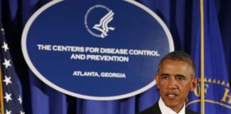 U.S. President Barack Obama speaks at the Centers for Disease Control and Prevention in Atlanta