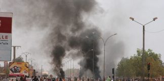 Burkina parliament set ablaze in protests