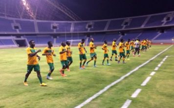 Chipolopolo have just concluded their evening training for match against Niger