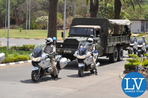 Rehearsals for Receiving remains of President Michael Sata
