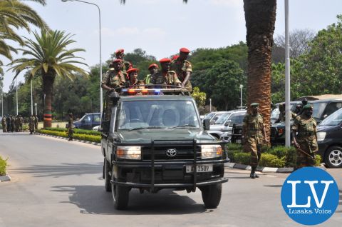Rehearsals for Receiving remains of President Michael Sata