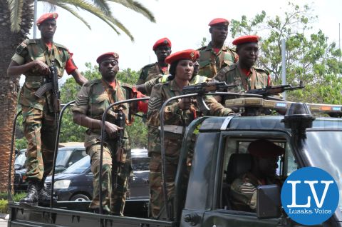 Rehearsals for Receiving remains of President Michael Sata