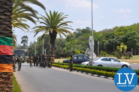 Rehearsals for Receiving remains of President Michael Sata