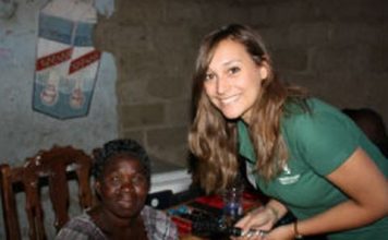 students Holly Higgins, Gemma Gould and Muhammad Vali spent two weeks in Lusaka, Zambia, to provide refraction and dispensing services through an outreach clinic.