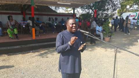Minister of Foreign Affairs Harry Kalaba beginning the Conference with announcement. He has called for provincial and district officials to identify their members and delegates