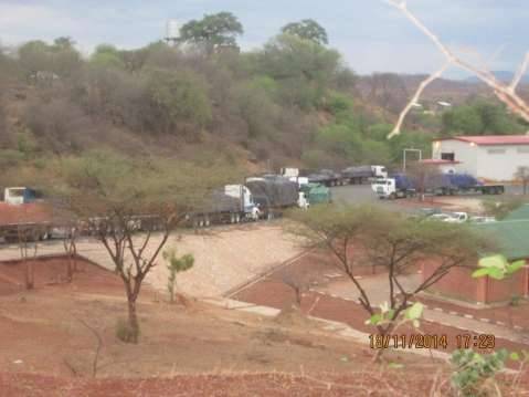 2.3 km truck queue at Chirundu border post